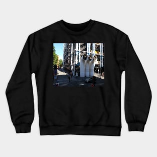 Centre Pompidou in Paris France, from a window opposite. Crewneck Sweatshirt